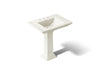 KOHLER K-2268-8 Memoirs 30-3/4" rectangular pedestal bathroom sink, biscuit