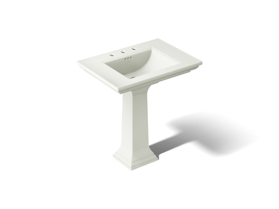 KOHLER K-2268-8 Memoirs 30-3/4" rectangular pedestal bathroom sink, dune