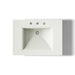 KOHLER K-2268-8 Memoirs 30-3/4" rectangular pedestal bathroom sink, dune - view 3