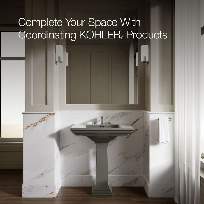 KOHLER K-2268-8 Memoirs 30-3/4" rectangular pedestal bathroom sink