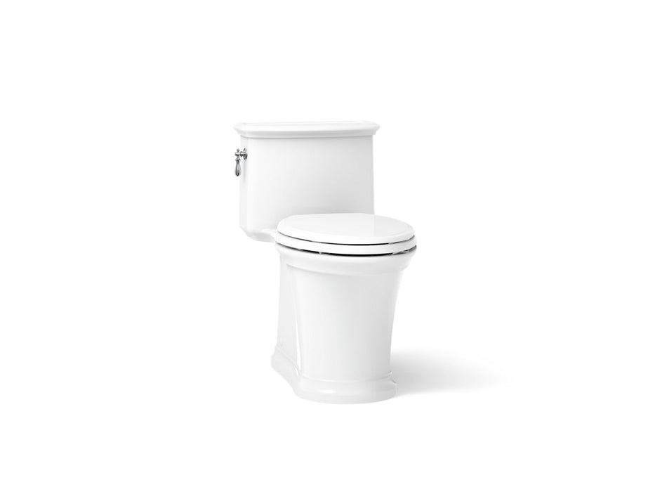 Kohler Harken One-piece compact elongated toilet with skirted trapway, 1.28 gpf