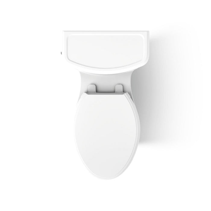 Kohler Harken One-piece compact elongated toilet with skirted trapway, 1.28 gpf