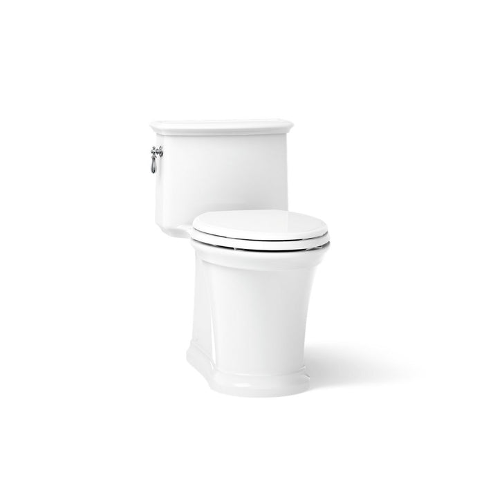 Kohler Harken One-piece compact elongated toilet with skirted trapway, 1.28 gpf