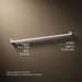 3/4 view of product with dimensions