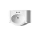 KOHLER K-2286-4 Devonshire 24-1/4" rectangular pedestal bathroom sink, white - view 3