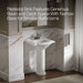 KOHLER K-2286-4 Devonshire 24-1/4" rectangular pedestal bathroom sink, white - view 4