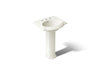 KOHLER K-2286-8 Devonshire 24-1/4" rectangular pedestal bathroom sink, biscuit