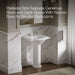 KOHLER K-2286-8 Devonshire 24-1/4" rectangular pedestal bathroom sink, white - view 4