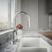 KOHLER Crue Pull-down kitchen sink faucet with three-function sprayhead