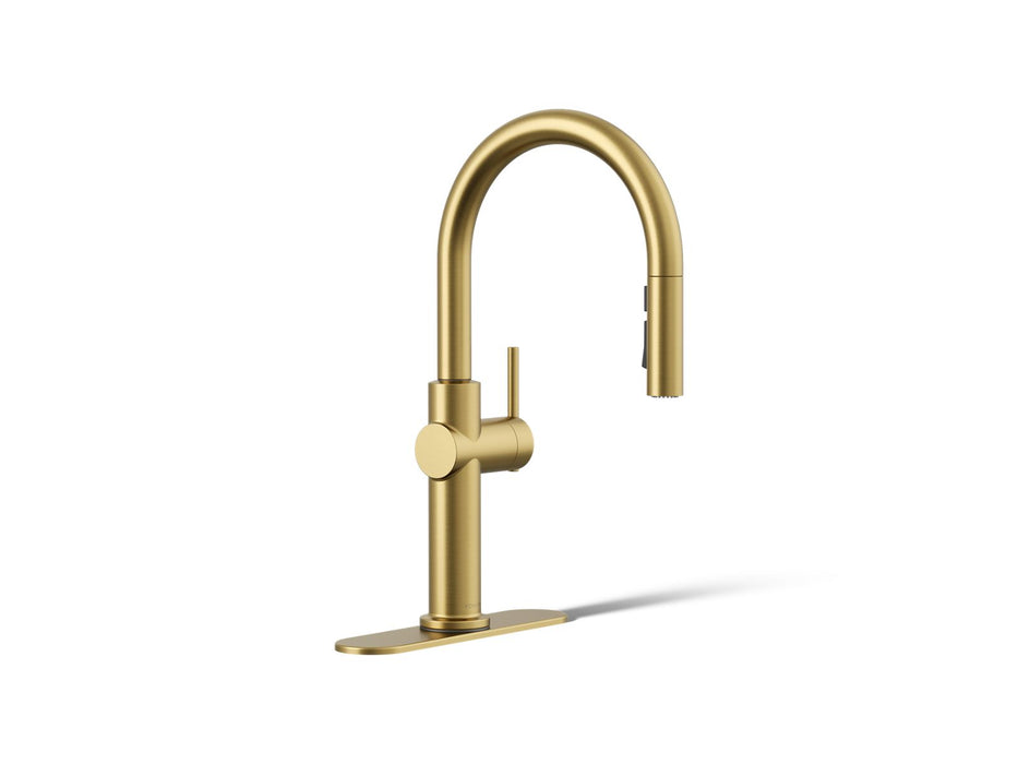 KOHLER K-22972 Crue Pull-down kitchen sink faucet with three-function sprayhead