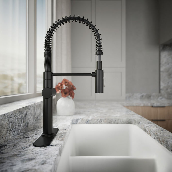 KOHLER Crue Semi-professional kitchen sink faucet with three-function sprayhead