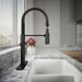 KOHLER Crue Semi-professional kitchen sink faucet with three-function sprayhead