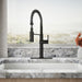 KOHLER Crue Semi-professional kitchen sink faucet with three-function sprayhead