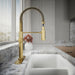 KOHLER Crue Semi-professional kitchen sink faucet with three-function sprayhead