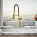 KOHLER Crue Semi-professional kitchen sink faucet with three-function sprayhead