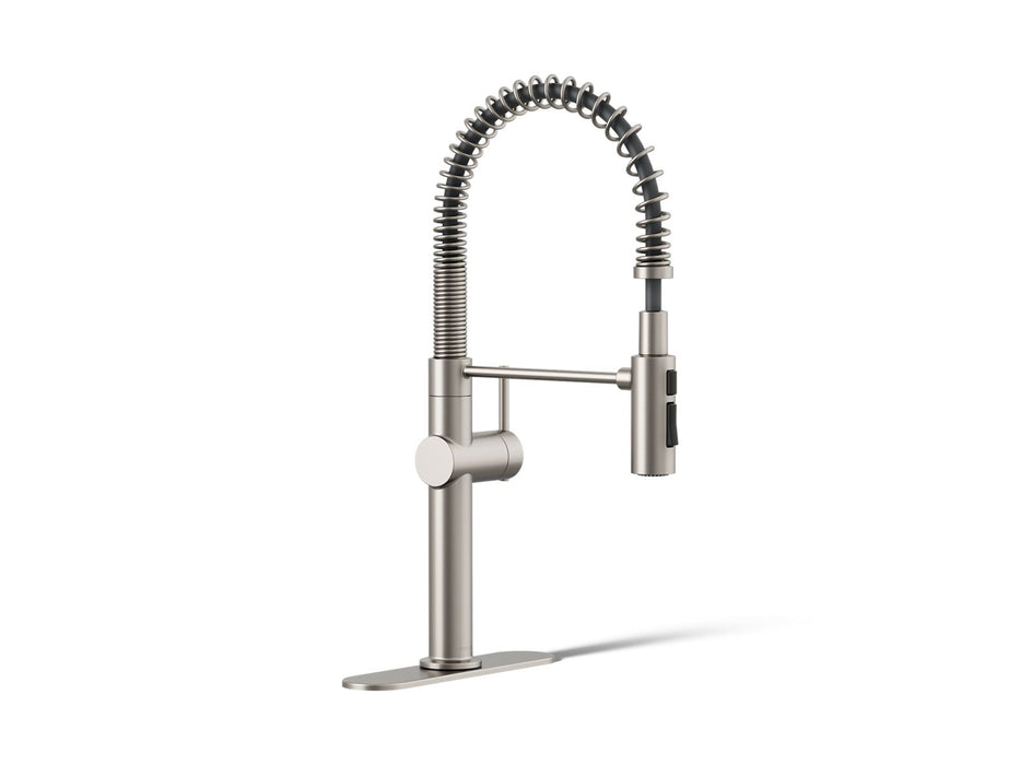KOHLER Crue Semi-professional kitchen sink faucet with three-function sprayhead
