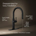3/4 view of product with dimensions