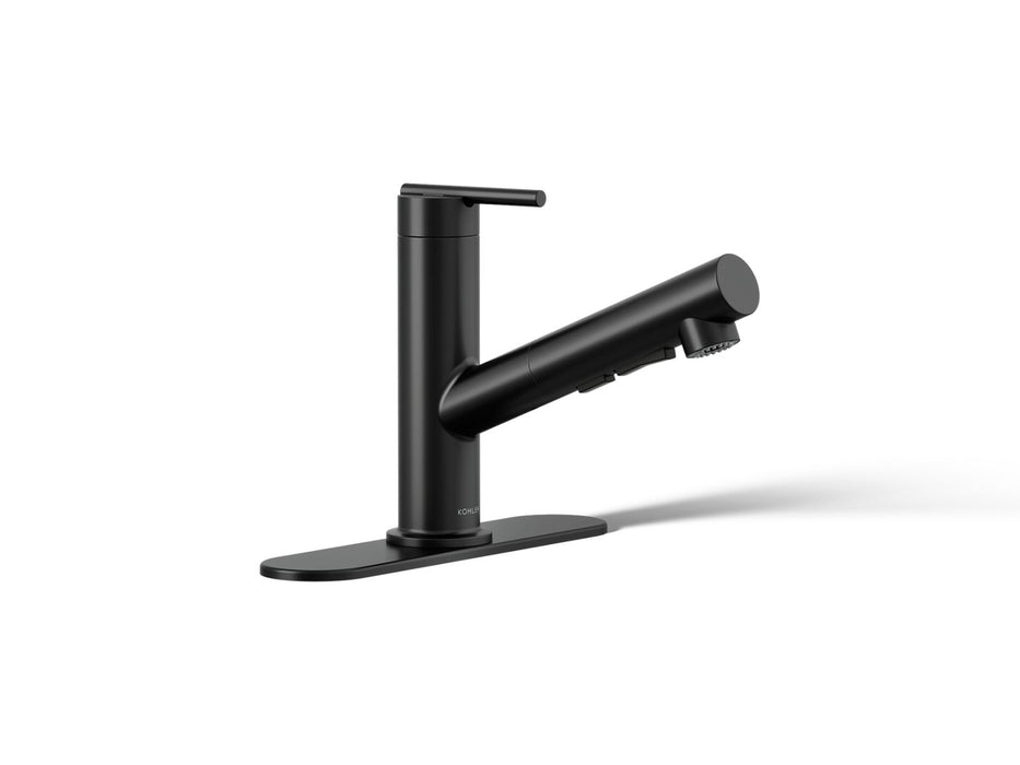 KOHLER Crue Pull-out kitchen sink faucet with three-function sprayhead