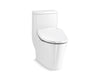 KOHLER K-23188-HC Reach Hidden cord one-piece compact elongated toilet with skirted trapway, dual-flush