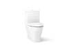 KOHLER Reach One-piece compact elongated toilet with skirted trapway, dual-flush