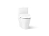KOHLER K-23188-HC Reach Hidden cord one-piece compact elongated toilet with skirted trapway, dual-flush