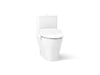 Kohler Reach Hidden cord one-piece compact elongated toilet with skirted trapway, dual-flush