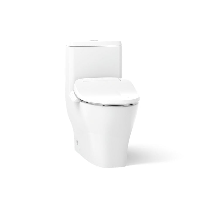 Kohler Reach Hidden cord one-piece compact elongated toilet with skirted trapway, dual-flush