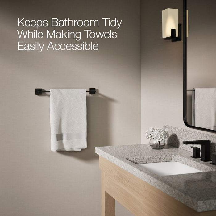KOHLER KOHLER K-23284 Square 18" towel bar