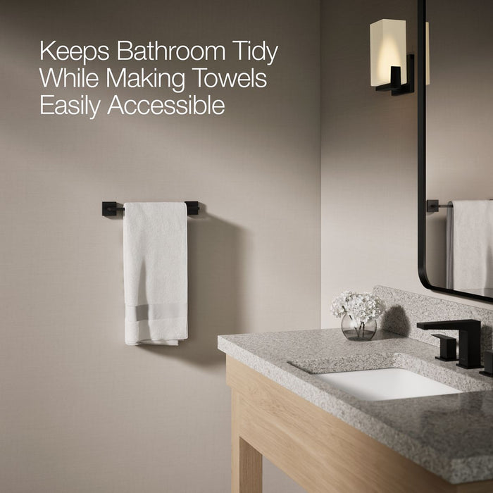 KOHLER KOHLER K-23286 Square 12" towel bar