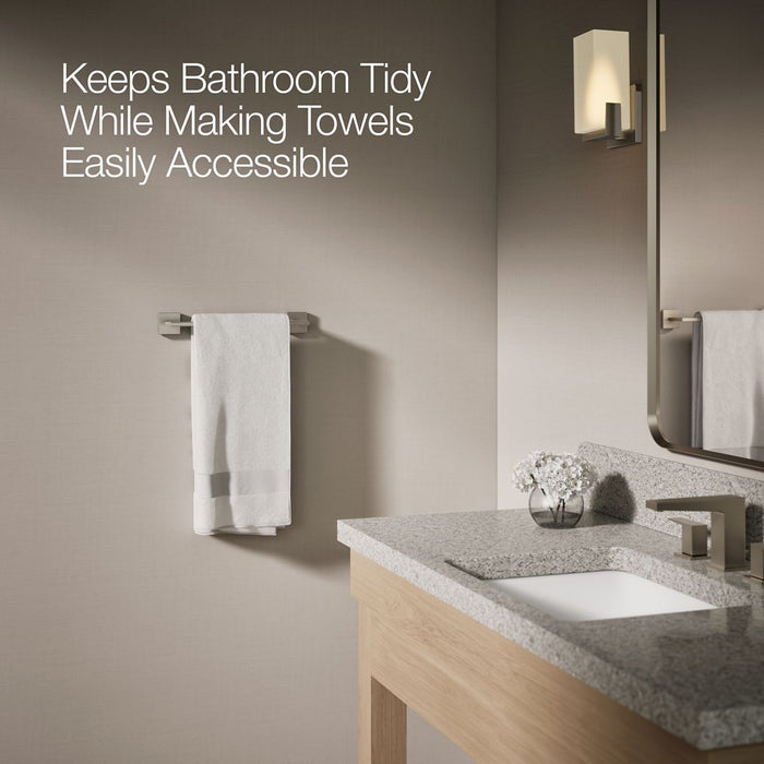 KOHLER KOHLER K-23286 Square 12" towel bar