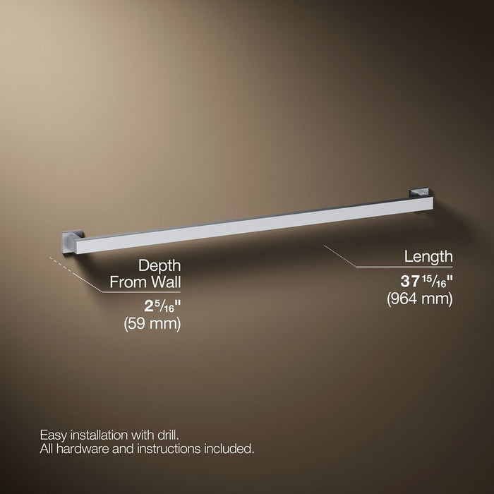 3/4 view of product with dimensions