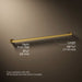3/4 view of product with dimensions