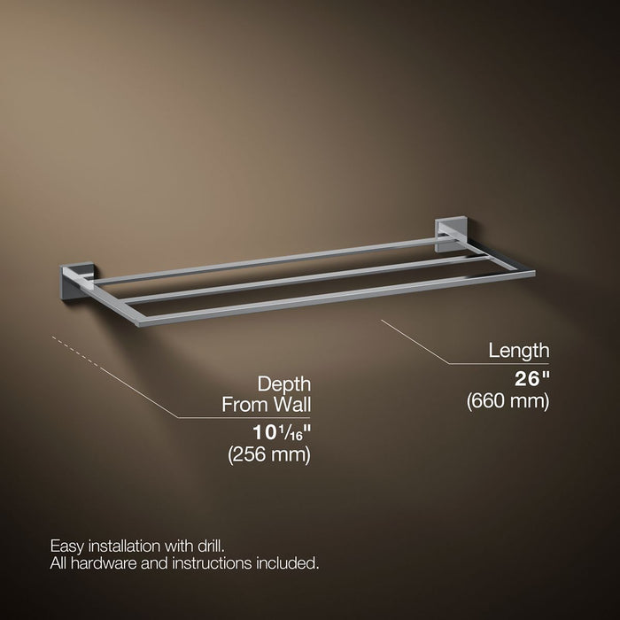 KOHLER K-23299 Square Hotelier, polished chrome - view 5