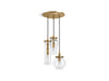 KOHLER K-23341-PE03 Damask 12" pendant, moderne brushed gold