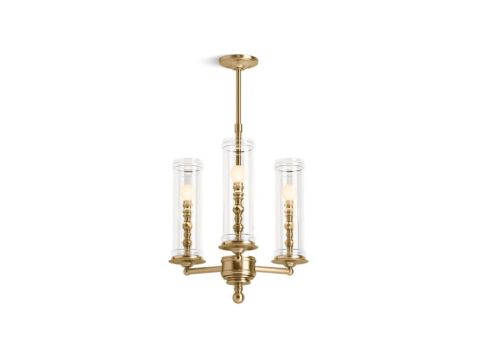 KOHLER K-23342-CH03 Damask 20" chandelier, moderne brushed gold - view 2