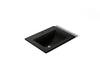 KOHLER K-2337-1 Memoirs 22-3/4" rectangular drop-in bathroom sink, black black