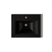 KOHLER K-2337-1 Memoirs 22-3/4" rectangular drop-in bathroom sink, black black - view 3