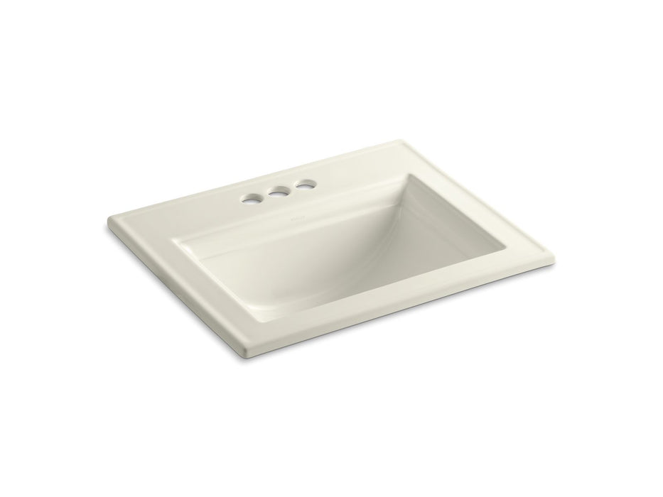 Kohler Memoirs 22-3/4" rectangular drop-in bathroom sink