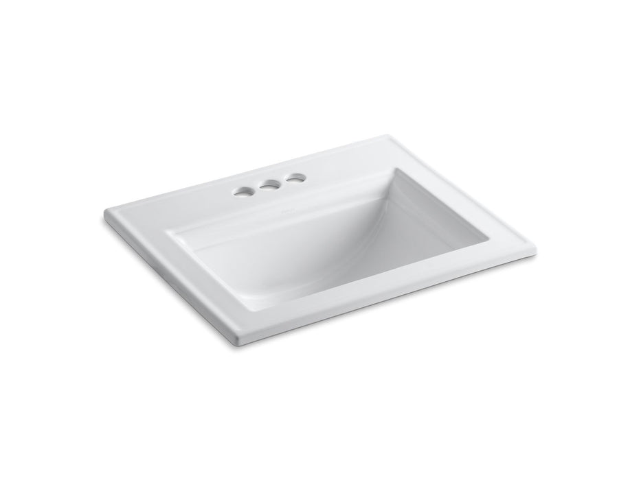 Kohler Memoirs 22-3/4" rectangular drop-in bathroom sink