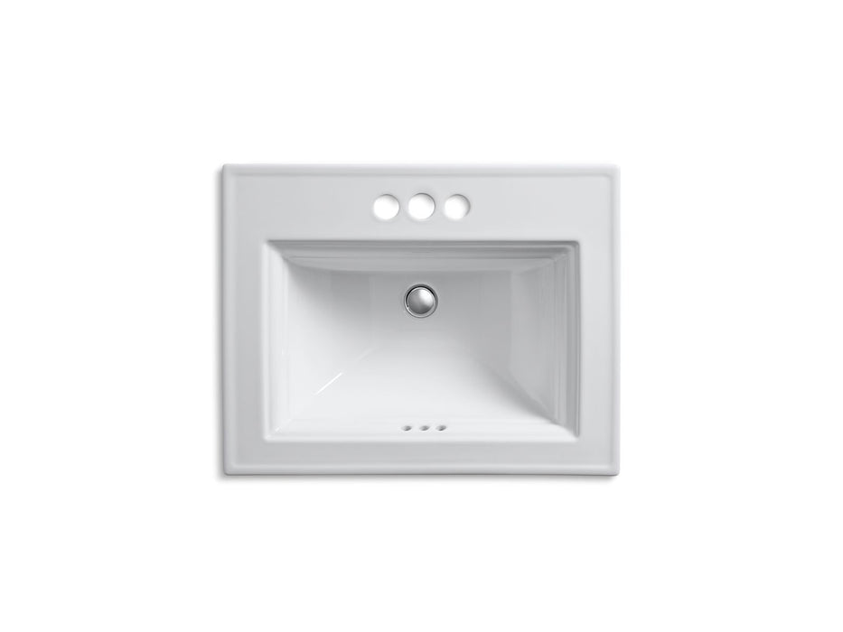 Kohler Memoirs 22-3/4" rectangular drop-in bathroom sink