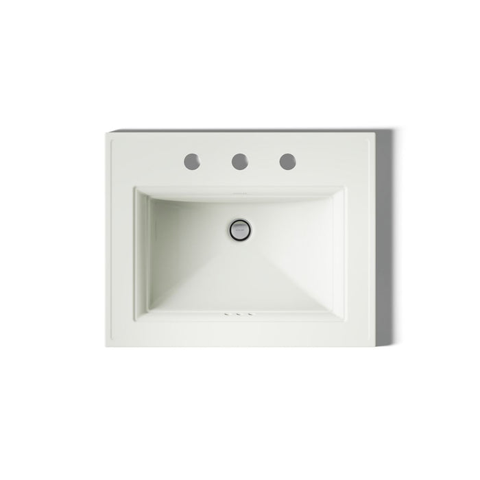 Kohler Memoirs 22-3/4" rectangular drop-in bathroom sink