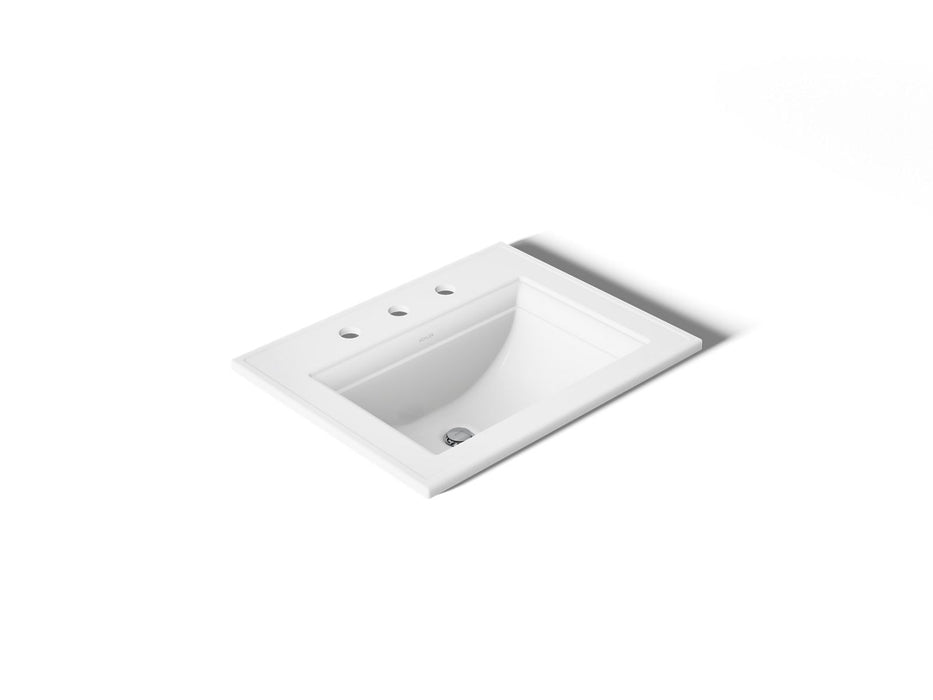 KOHLER K-2337-8 Memoirs 22-3/4" rectangular drop-in bathroom sink