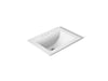 KOHLER K-2337-4 Memoirs 22-3/4" rectangular drop-in bathroom sink