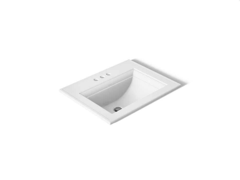 KOHLER K-2337-4 Memoirs 22-3/4" rectangular drop-in bathroom sink