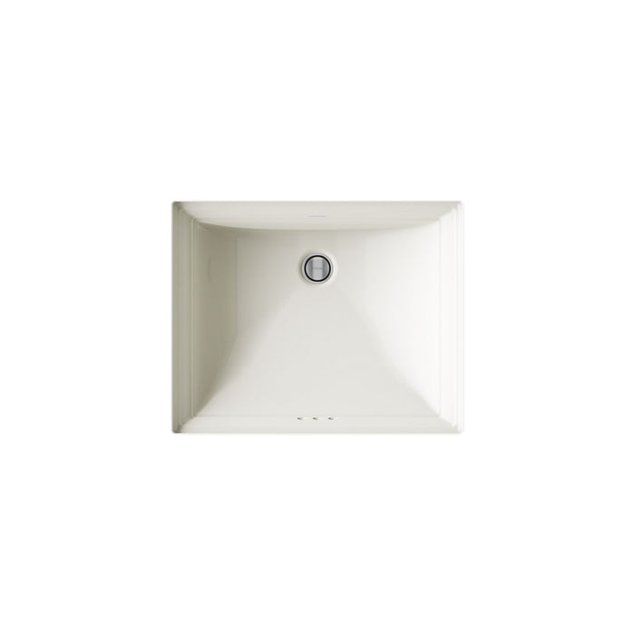 KOHLER K-2339 Memoirs 20" rectangular undermount bathroom sink, biscuit - view 3