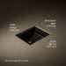 KOHLER Memoirs 20" rectangular undermount bathroom sink