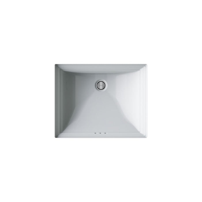 KOHLER K-2339 Memoirs 20" rectangular undermount bathroom sink, ice grey - view 4