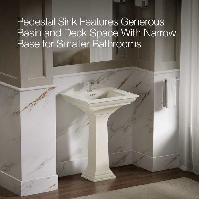 KOHLER K-2344-1 Memoirs 25" rectangular pedestal bathroom sink