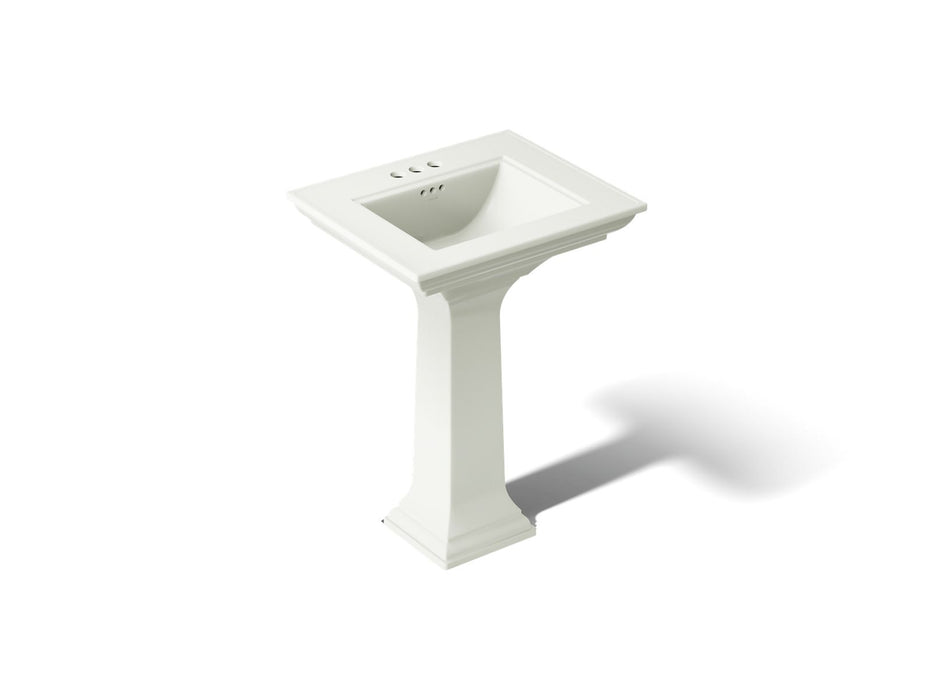 KOHLER K-2344-4 Memoirs 25" rectangular pedestal bathroom sink, dune