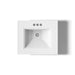 KOHLER K-2344-4 Memoirs 25" rectangular pedestal bathroom sink, white - view 3